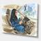 Designart - Arabian Woman Driving A Car I - Modern Canvas Wall Art Print